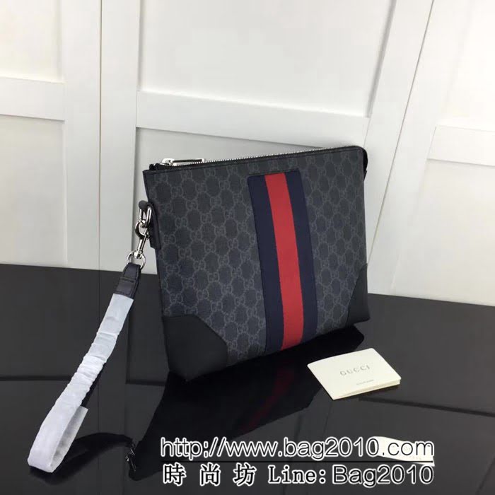 GUCCI古馳原單 新款專櫃品質原單貨實物實拍523603 啡pvc克皮手包 HY1193